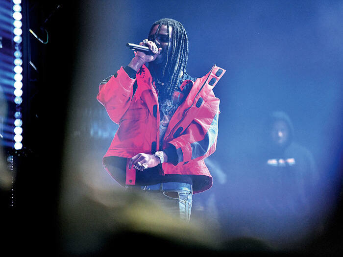 Chief Keef performing on stage